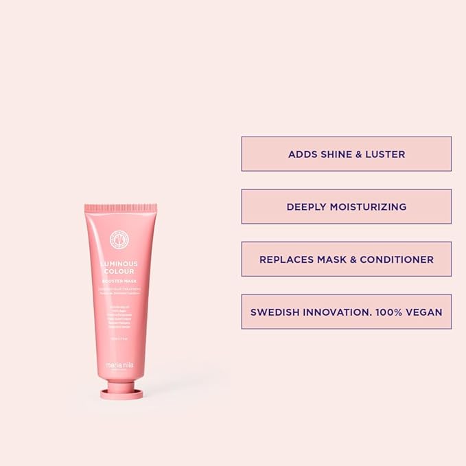 Maria Nila Luminous Colour, Booster 1.7 Fl Oz, Reduces Colour Loss from Washing, Pomegranate Counteracts Dehydration, 100% Vegan & Sulfate/Paraben free