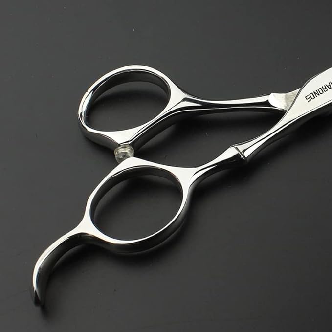 6 Inch Black Hairdressing Scissors Salon Hairdressing Tool Stainless Steel Hair Cutting Hair Thinning Hairdressing Scissors (6 inch 2PC-B)