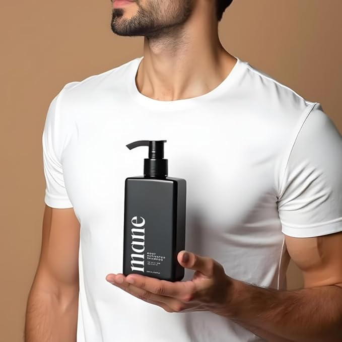 Superior Mane Hair Growth Shampoo for Men (250ml) Activating Follicles & Roots for Thicker & Fuller Hair | Cleanse, and Hydrate Scalp | Root Activator | Regrowth Shampoo for Men