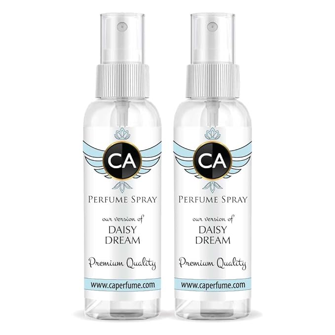 CA Perfume Eco Refill Impression of Daisy Dream For Women EDP Perfume Concentrated Long Lasting Eau de Parfum Spray Refillable Atomizer Bottle 2 Fl Oz/60ml X2