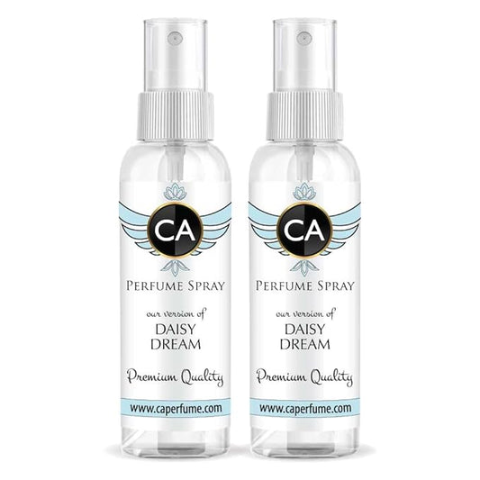 CA Perfume Eco Refill Impression of Daisy Dream For Women EDP Perfume Concentrated Long Lasting Eau de Parfum Spray Refillable Atomizer Bottle 2 Fl Oz/60ml X2