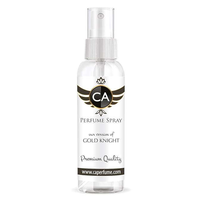 CA Perfume Eco Refill Impression of Gold Knight For Men Eau de Parfum Spray Atomizer Bottle 2 Fl Oz/60ml-X1