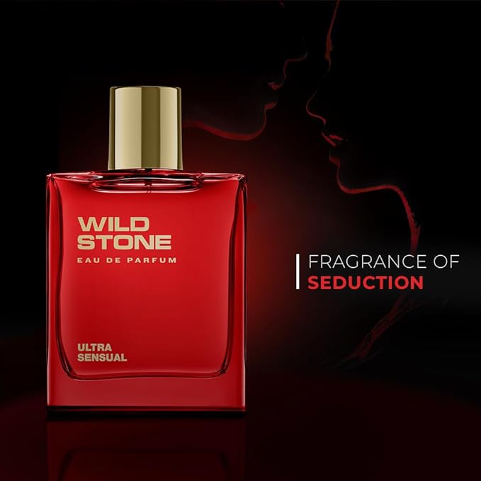 Wild Stone Ultra Sensual EDP Perfume for Men, 3.38oz | Long Lasting |Notes of Dry amber, Lemon basil & lavender | Fragrance for Modern Lifestyle | Vegan | Clean Ingredients | Active Lifestyle