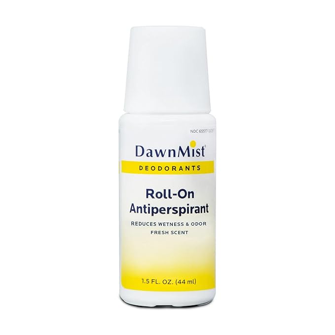 Dukal RD15 DawnMist Roll On Antiperspirant & Deodorant, Fresh Scent, Travel Size, 1.5oz,12 pack