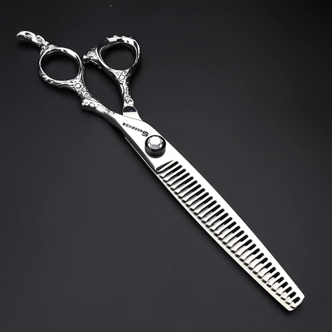 6/7/8 inch Cutting Thinning Styling Tool Rainbow Hair Scissors Professional Hairdresser Hairdresser Scissors Set (7-inch 2pc-A)