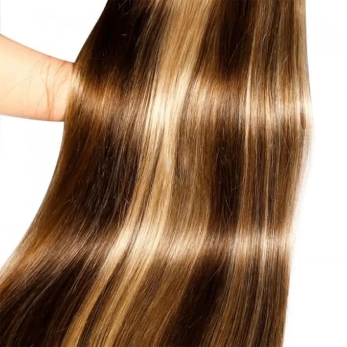 Color 27 Bundles Human Hair Blonde Straight Bundle Highlight 3 Bundles 24 26 28 Inch Brazilian Virgin Hair Extensions