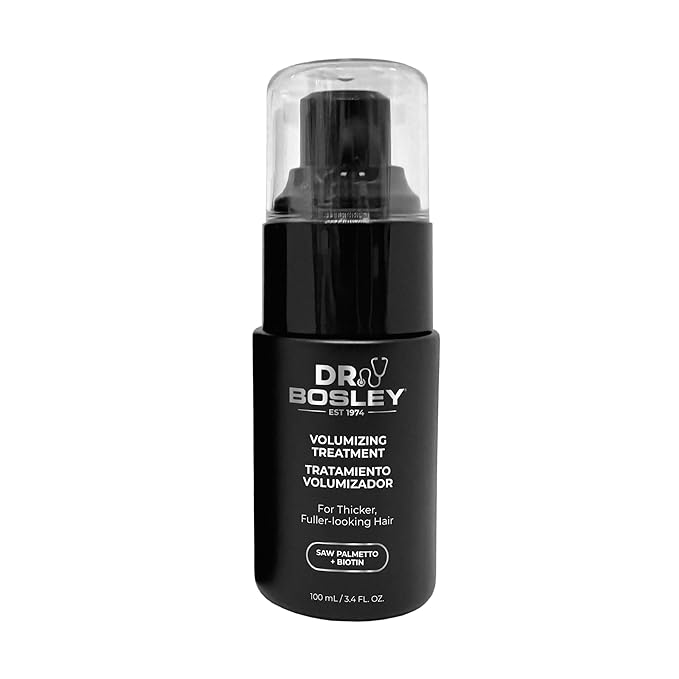 Dr. Bosley Volumizing Treatment – Lightweight, Alcohol-Free Foam for Thicker, Fuller-Looking Hair – With Biotin & Saw Palmetto to Help Prevent Hair Loss & Breakage – 3.4 fl oz