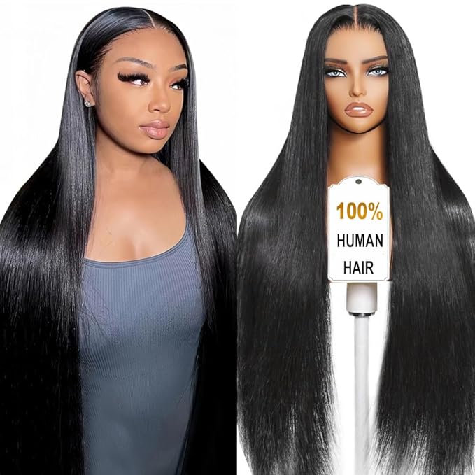 ALI PANDA (2-YEAR Life, 220g, 210% Density 6x4 Wear and Go Wig,100% Human Hair, Skinlike HD Glueless Closure Wigs Human Hair Pre Plucked Pre Cut, (0.1mm Ultra-Thin HD Lace), Middle Part 26 Inch