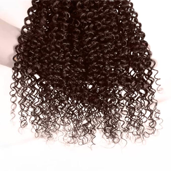 Color 4 Human Hair Bundles Dark Brown Kinky Curly Bundles 26 inch Chocolate Brown Human Hair Bundle