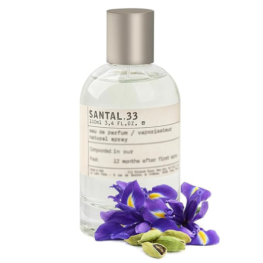 33 SANTAL Sandalwood Perfume, Eau de Parfum Spray, Iconic New York Scent for Men & Women, 3.4 Fl oz (100ml) Long-Lasting Fragrance
