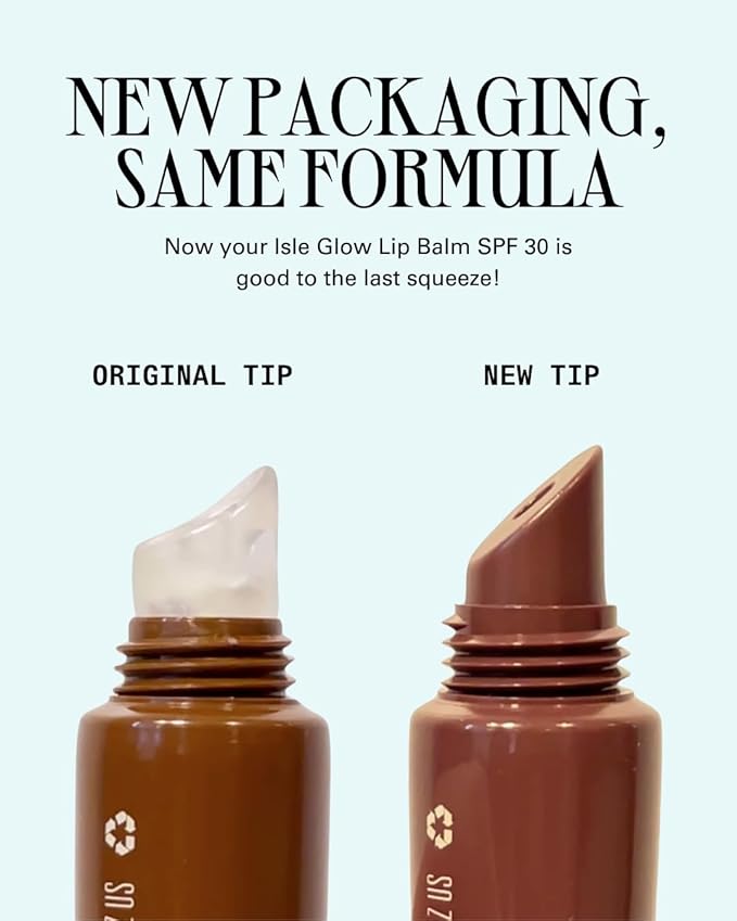 Cay Skin Isle Lip Balm SPF 30 – High Shine, Hydrating + Sheer Lip Gloss in Vanilla Brown Sugar Flavor – Formulated with Natural Ingredients for All Skin Tones – Nude Ting, 0.35 oz
