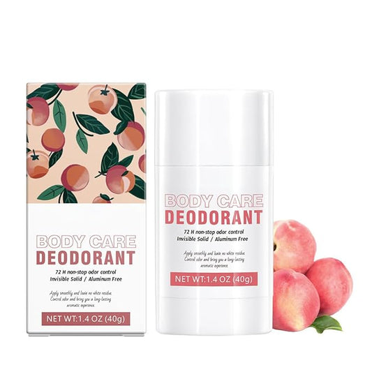 Aluminum Free Deodorant Stick for Women,Fruit Scents Women Solid Stick Natural Deodorant,All Day Odor Control Full Body Deodorants,Smooth Solid Armpit Deodorants Sticks (1.4 Oz, Peach)