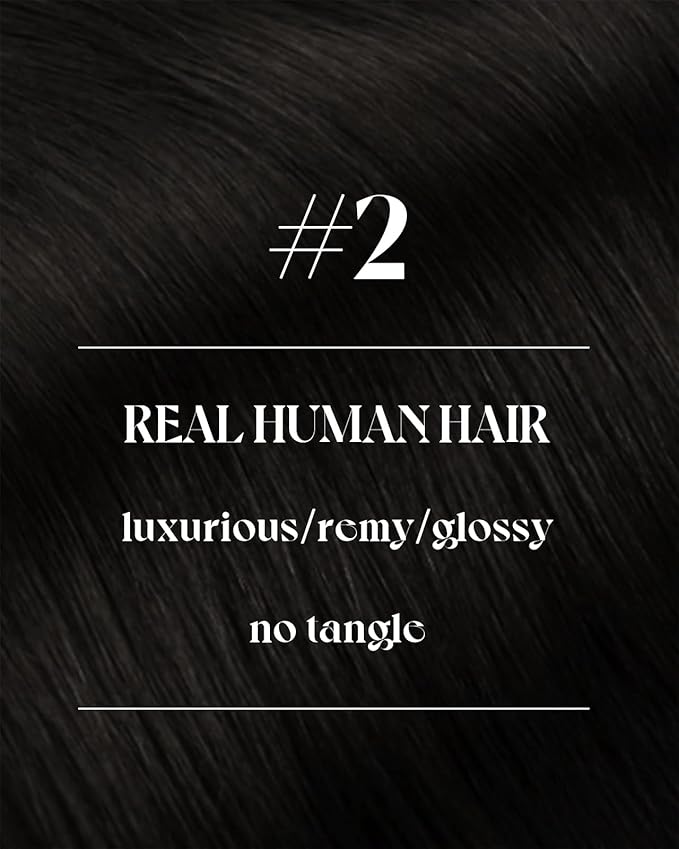 Sunny Hair 120g Sew in Hair Extensions Real Human Hair Brown Weft Hair Extensions Human Hair Darkest Brown Hand Tied Weft Human Hair Extensions for Women Full Head Thickness Add Volume 18inch