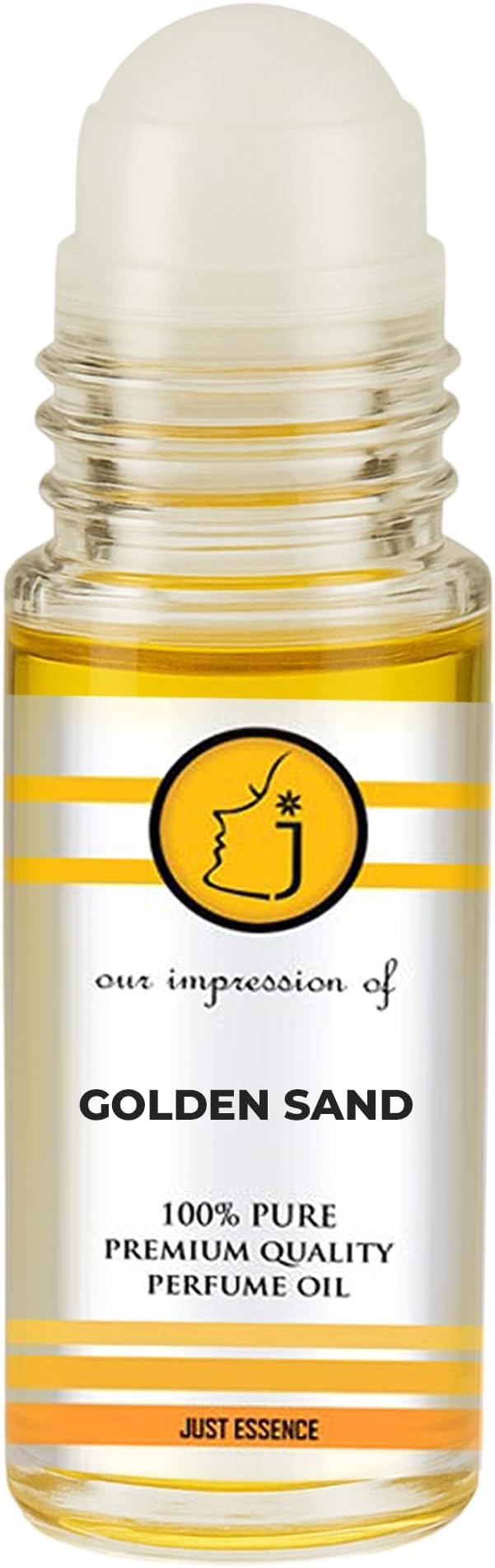 Golden Sand Fregrance Perfume Oil from France | Roll On | Premium Quality Concentrated Fragrance | Pure Perfume & Cologne Oil for Personal Body Use | 1 Fl Oz