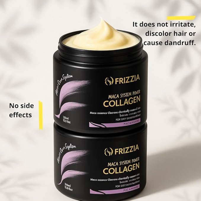 Collagen Mask with Maca and Argan Serum. Follicle strengthener, to soften, moisturize, repair and improve damaged hair 500ml / 50ml