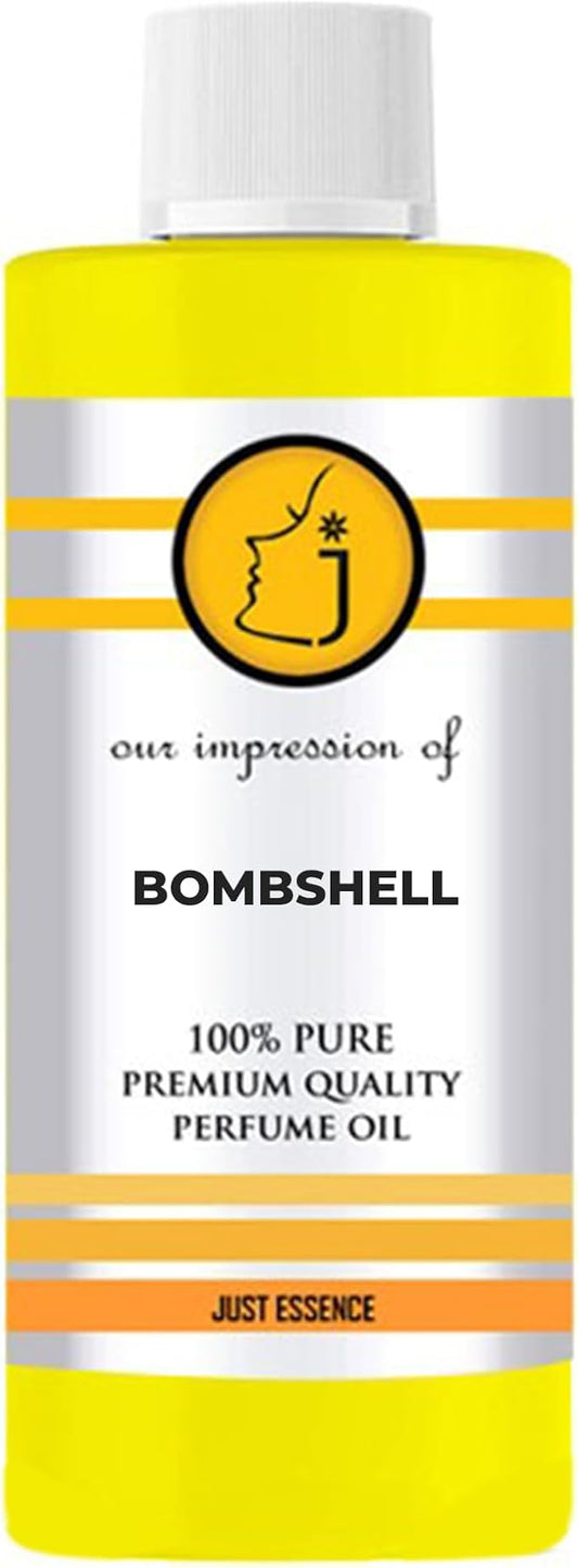 Bombshell Fregrance Perfume Oil from France | Premium Quality Concentrated Fragrance | Pure Perfume & Cologne Oil for Personal Body Use | 4 Fl Oz