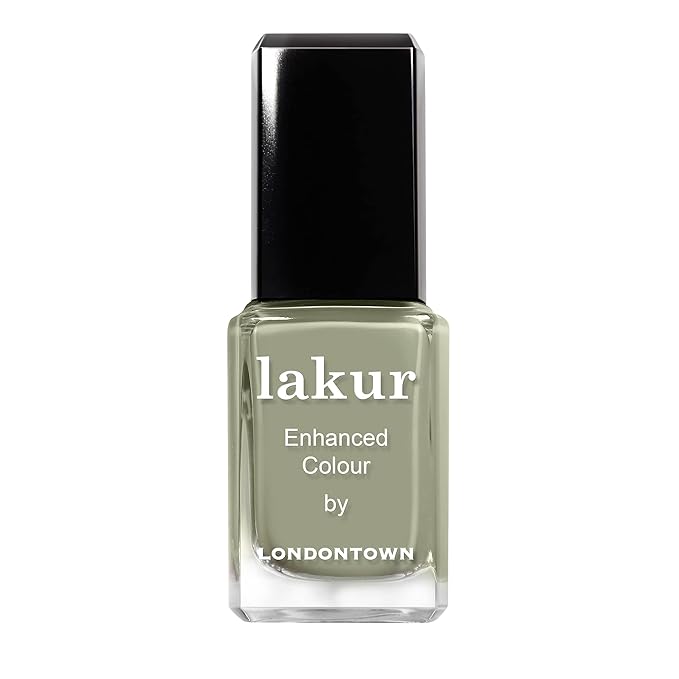 LONDONTOWN lakur Nail Polish - Chip-Resistant, Non-Toxic, Conditions & Hydrates Nails | Glossy Jade Green, Sedona, .40 fl oz