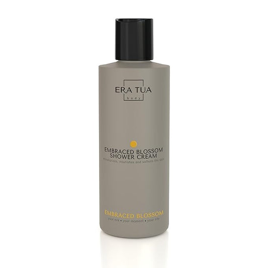 Embraced Blossom Shower Cream | Dutch Made & Formulated | Natural, Vegan, Paraben Free & Cruelty Free | Moisturizing Body Wash for All Skin Types | Orange Blossom & Jasmine Scent | 200 ml