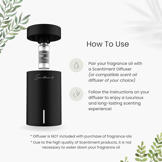 Scentiment Diffuser Oil - Fresh Rain | Aromatherapy Home Fragrance | Inspired by Luxury Five Star Hotels | Luxurious Scent with Notes of Fresh Grapefruit and Crisp Red Currant, (500mL)