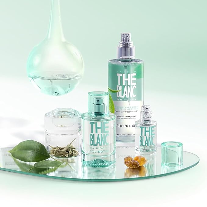 Solinotes White Tea Body Mist – Alcohol-Free, Long-Lasting Fragrance Spray with Bergamot,Cardamom, Sage, Osmanthus, & White Musk – Clean, Cruelty-Free Hair & Body Perfume Spray for Women (8.45 Fl Oz)