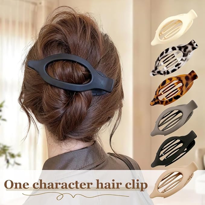 Flat Hair Clips for Women, Flat Claw Clips & Duckbill Hair Clips for Thick or Thin Hair, No-Slip Grip Hair Styling Accessories for Daily Use (Multicolor-G)