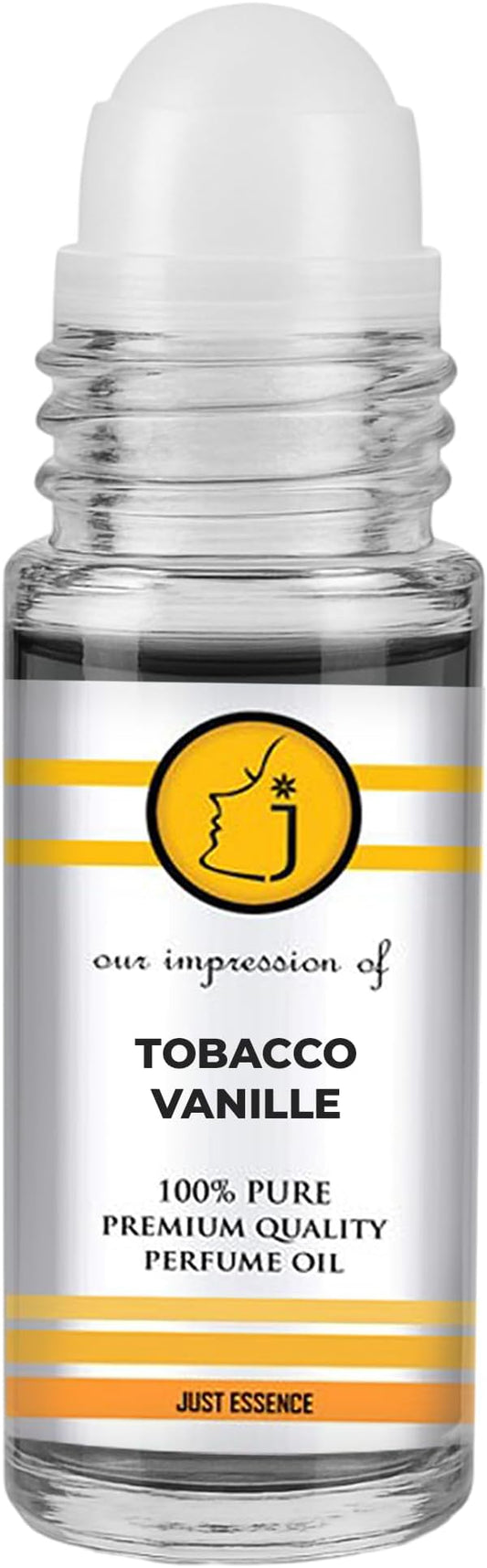 Tobacco Vanille Fregrance Perfume Oil from France | Roll On | Premium Quality Concentrated Fragrance | Pure Perfume & Cologne Oil for Personal Body Use | 1 Fl Oz