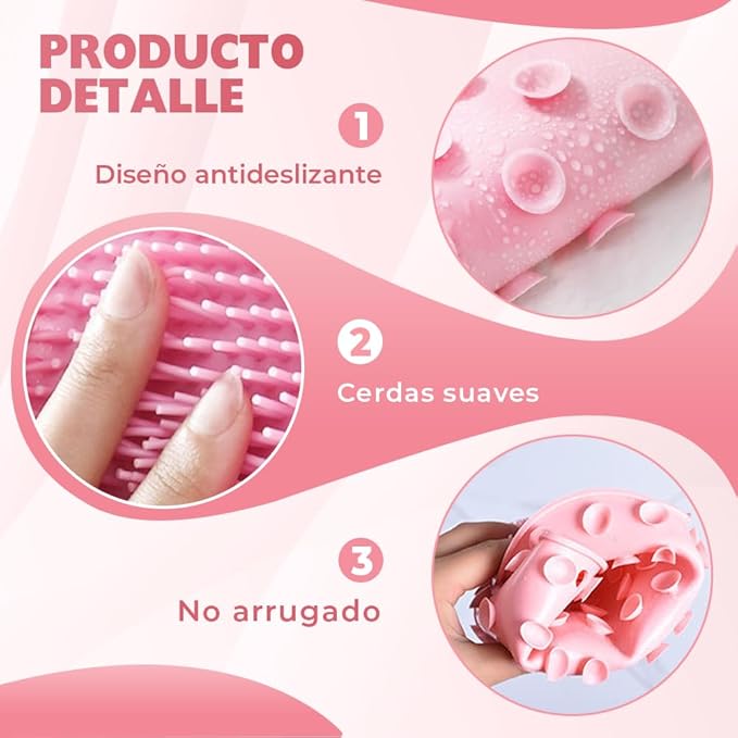 Shower Foot Scrubber Mat, 2025 New Foot Back Cleaning Pad Back Washer with Non-Slip Suction Cups, Wall Mounted Exfoliating Bath Wash Pad for Men and Women (Grey)