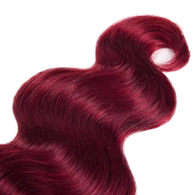 99J Human Hair Bundles Burgundy Straight Bundles Red Human Hair Bundle 18 20 22 inch 99j Straight Bundle