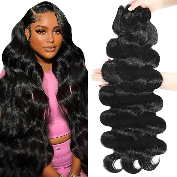 15A Raw Human Hair Bundles Body Wave Human Hair,Triple Lifespan Indian Virgin Hair,No Tangle Shedding,Multiple Washes Keep Texture Silky Soft (3 Bundles Natural Color, 26 26 26 Inch)