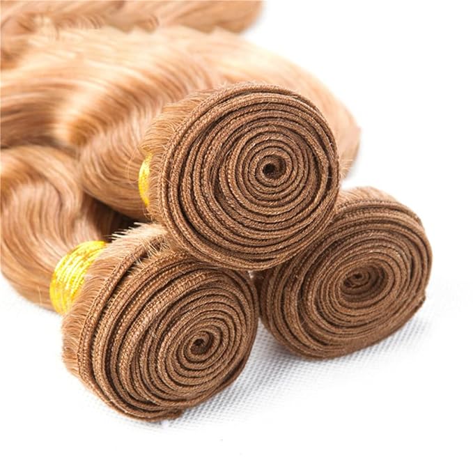 20 22 24 Inch Light Brown Bundles Human Hair Color #30 Body Wave Bundles Mixed Length 3 Bundles Brown Body Wave Bundles Hair Extensions