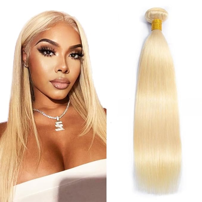 Blonde Bundles Human Hair 613 Straight Bundle 613 Braiding Human Hair Straight Single Bundle 50g 16 Inch Blonde Straight Bundles