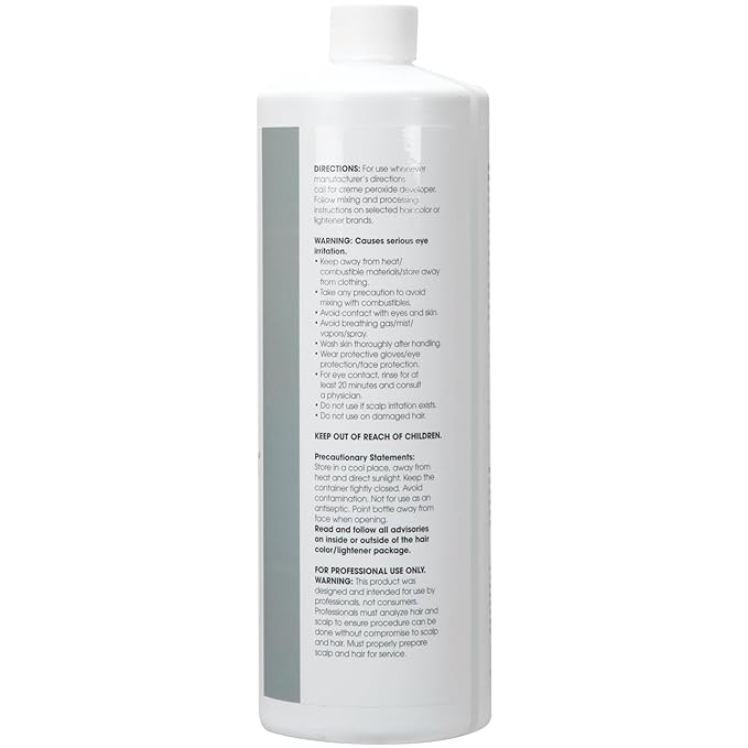 ForPro Expert 10 Volume Crème Developer for Hair Lightening, Gray Coverage & Color Deposit with Minimum Lift, 32 Fl Oz