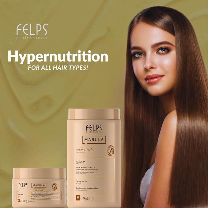 Felps Marula Hyper-Nourishing Hair Mask Treatment - 300g/10.6oz