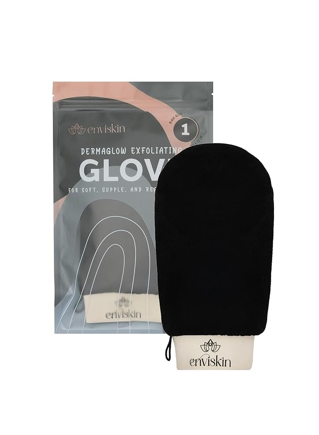 Dermaglow Deep Exfoliating Gloves- Black