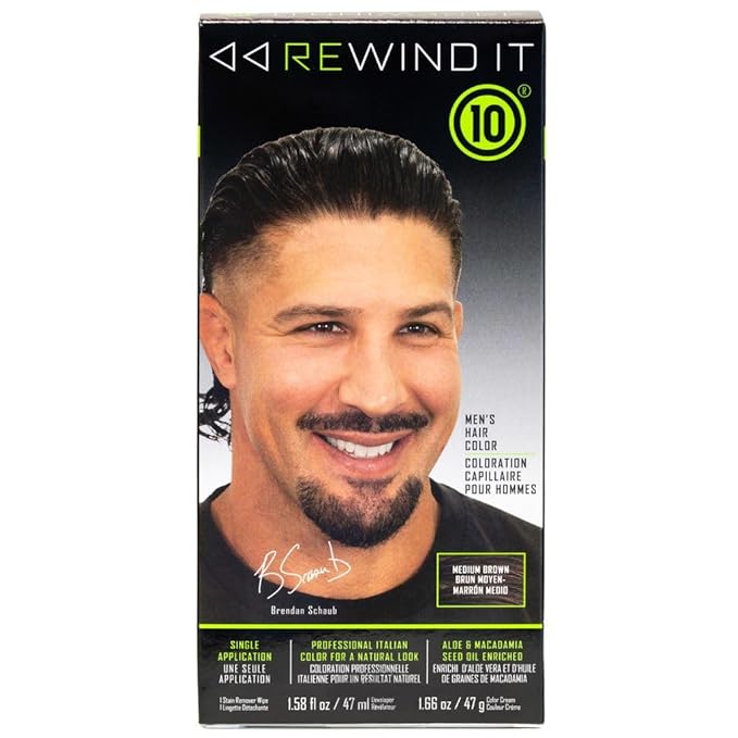 Medium Brown Beard and Mustache Color