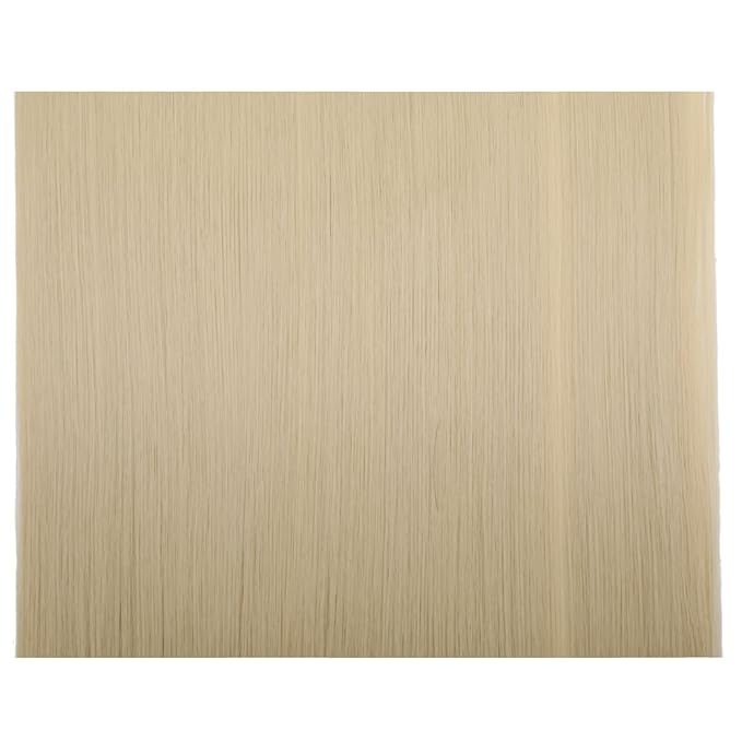 S-noilite Salon 26" Straight Bleach Blonde One Piece 5 Clips Clip In Hair Extensions Fashion Design Lady Women 5A Synthetic(Bleach Blonde)