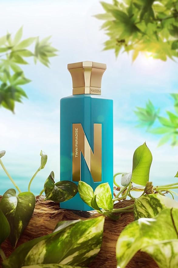 NASEEM Twin Paradise Aqua Perfume 75 ml - Unisex Eau De Parfum for Men & Women - Subtle Tonal Fragrance - Alcohol-Free, Long Lasting & Hypoallergenic Scent for Every Occasion