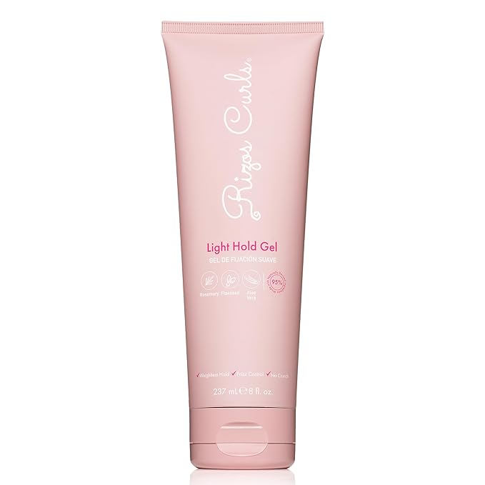 Rizos Curls Light Hold Gel – Flexible, Flake-Free, Frizz-Free Hold & Shine – Defines & Moisturizes Wavy, Curly, Coily 1a–4c Hair Types with Aloe Vera – Sulfate, Silicone & Paraben Free
