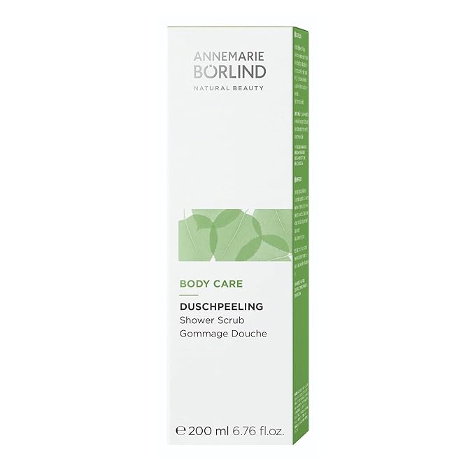 ANNEMARIE BÖRLIND - BODY CARE Shower Scrub, smoothing, regulating & nourishing skin care, with organic bamboo extract & Aloe Vera, vegan, 6.76 Fl. Oz.