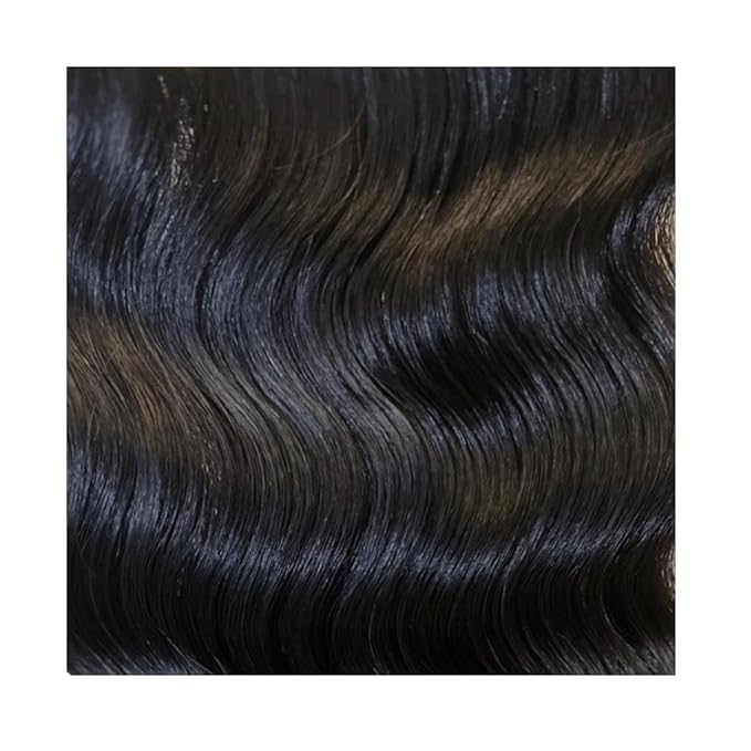 EnvieMe Luxury Hair Extentions Remy Cuticle Intact Double Drawn Real Human Hair Seamless-Invisible Clip Deep Wave Curl Human Hair Extentions #1B Soft Black 22 inch 120g 8 pcs