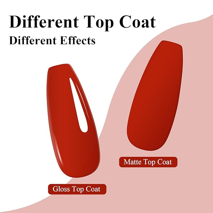 Imtiti Bright Red Gel Nail Polish - Vivid True Red High Shine Gel Polish, UV/LED Soak Off, Long Lasting Glossy Manicure for Women, Salon DIY, (10ml-1906)