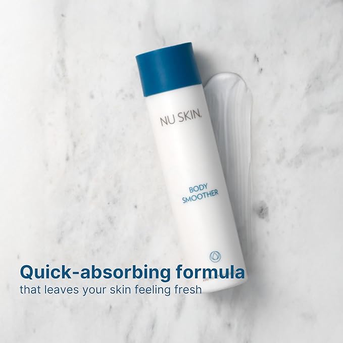 Nu Skin Body Smoother | Luxurious Moisture-Locking Body Lotion with Aloe Vera, Algae Extract, Vitamins A and E for Optimal Skin Nourishment and Hydration | Quick-Absorbing Formula | 8.4 Fl Oz | 1 Pack