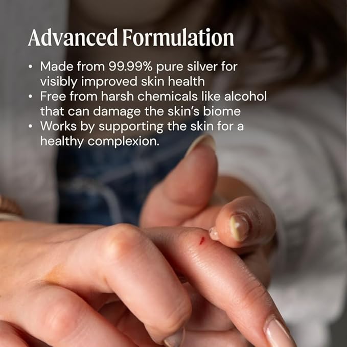 Ameo Life Extra Strength Colloidal Silver Gel 35 ppm - pH Balanced, Structured Silver Gel for Healthy Skin, Minor Cuts, Scrapes & Burns - Natural Skin Care for Rejuvenation (100ml)
