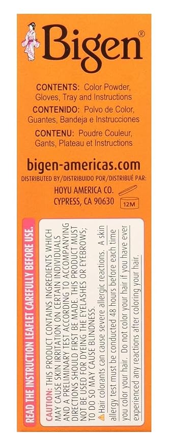 Bigen Permanent Powder Hair Color 96 Deep Burgundy 1 ea 0.21 oz (Pack of 3)