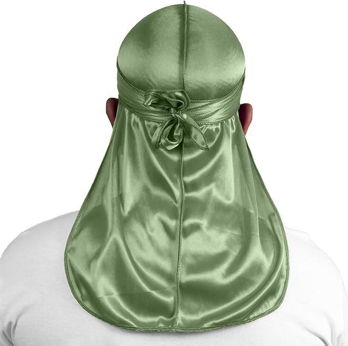 ForceWave Silky Durag for Men Wave Cap Satin Dorag for Men Women 360 Wave