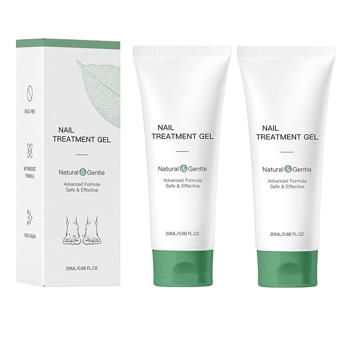 2Pcs Natural Nail Repair Gel, Nail Growth Repair Cream, Multi Purpose Nail Repair Foot Care Cream.