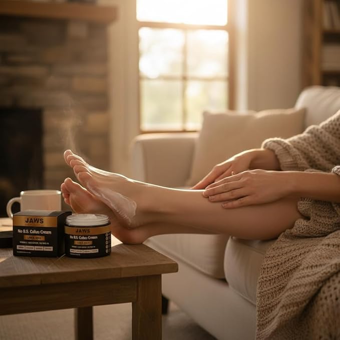 Jaws Podiatry Urea Cream Callus Cream - Foot Cream for Dry Cracked Heels Feet Knees Elbows Hands - 40% Urea Callus Remover For Feet - Soften Exfoliates Hydrates and Renews Skin