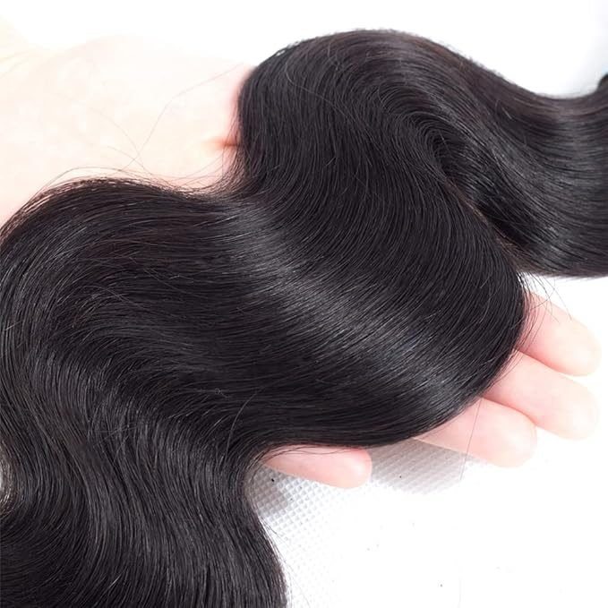 Body Wave Bundles Human Hair 18 18 18 Inch Brazilian Human Hair Bundle Body Wave 3 Bundles Unprocessed Virgin Human Hair Extensions Natural Black 300g