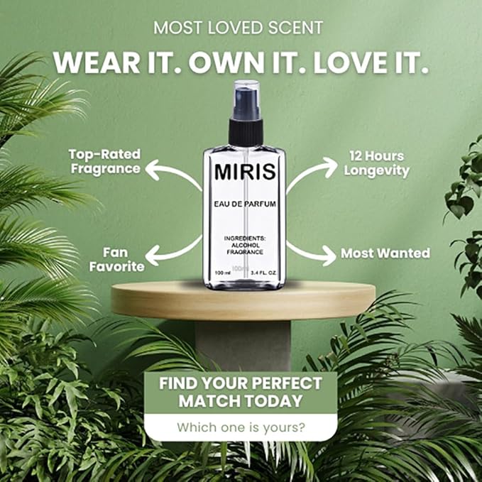 MIRIS No. 21587, Inspired by Amor Amor, Long-Lasting Eau de Parfum for Women, Spray 3.4 Fl Oz / 100 ml