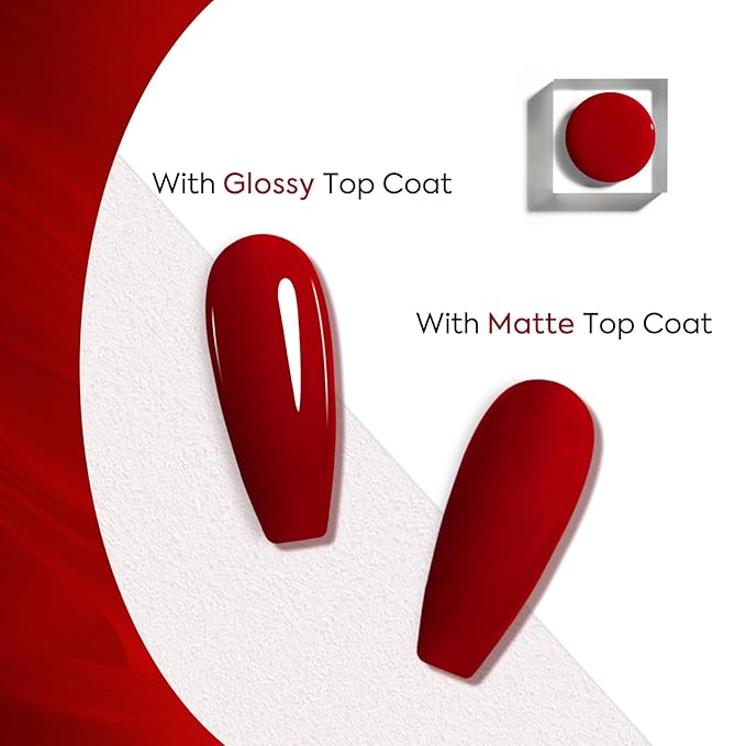 Venalisa Red Gel Polish - 1 Pcs Red Color DIY at Home Manicure Salon Nail Art